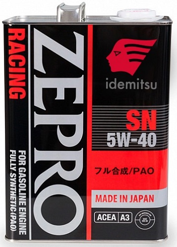Масло моторное синтетическое Idemitsu 3585-004 Zepro Racing 5W-40, 4л
