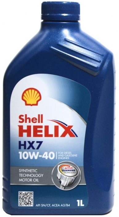 Масло моторное полусинтетическое Shell 550051574 Helix HX7 10W-40, 1л