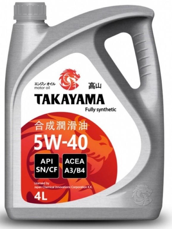 Масло моторное синтетическое Takayama 605521 Motor Oil 5W-40, 4л
