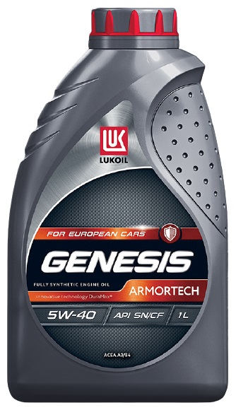 Масло моторное синтетическое Lukoil 1539414 Genesis Armortech 5W-40, 1л