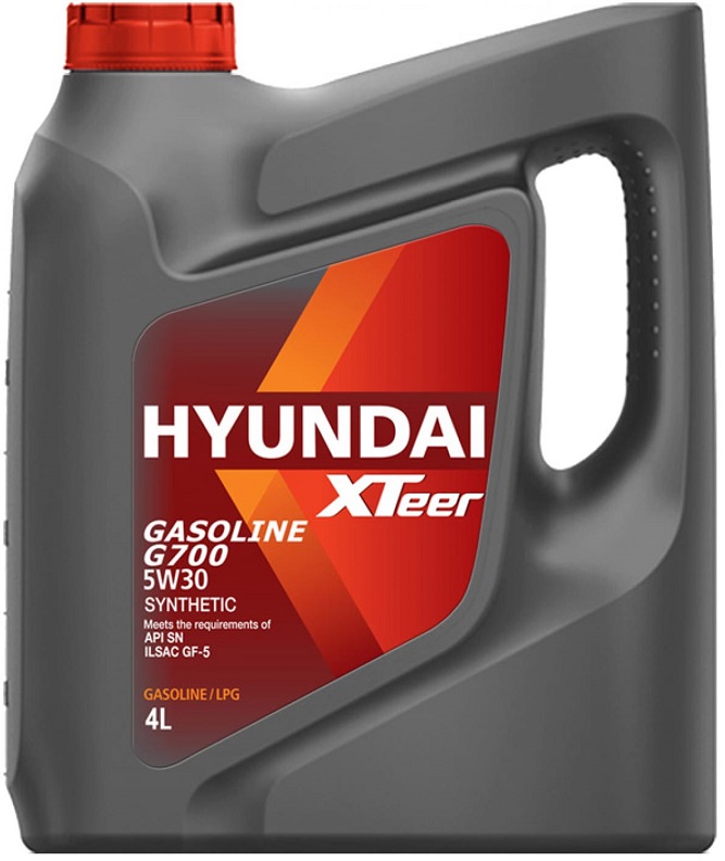 Масло моторное синтетическое Hyundai XTeer 1041135 Gasoline G700 5W-30, 4л