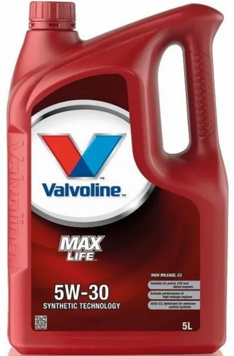 Масло моторное синтетическое Valvoline 872368 Maxlife C3 5W-30, 4л