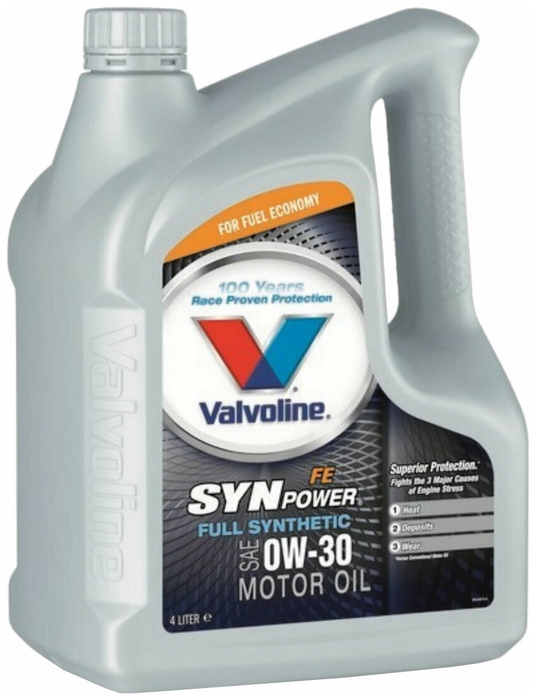 Масло моторное синтетическое Valvoline 872564 SynPower FE 0W-30, 4л