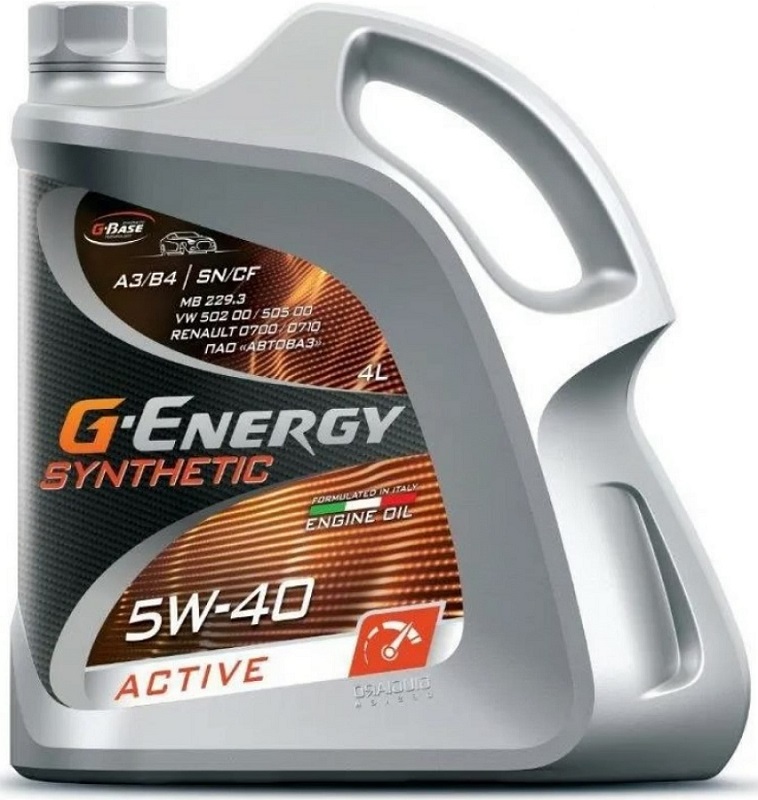 Масло моторное синтетическое G-Energy 253142410 Synthetic Active 5W-40, 4л