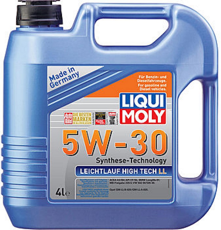 Масло моторное синтетическое Liqui Moly 39006 Leichtlauf High Tech LL 5W-30, 4л