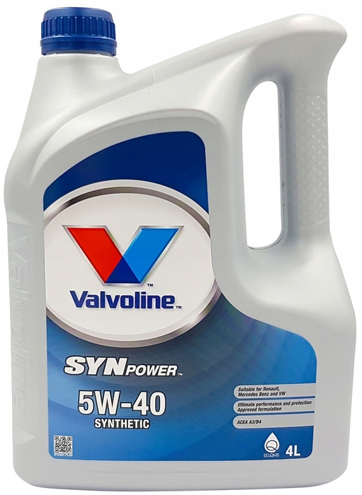 Масло моторное синтетическое Valvoline 872382 SynPower 5W-40, 5л