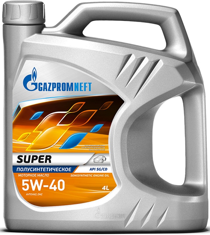 Масло моторное полусинтетическое Gazpromneft 2389901316 super 5w40, 4л