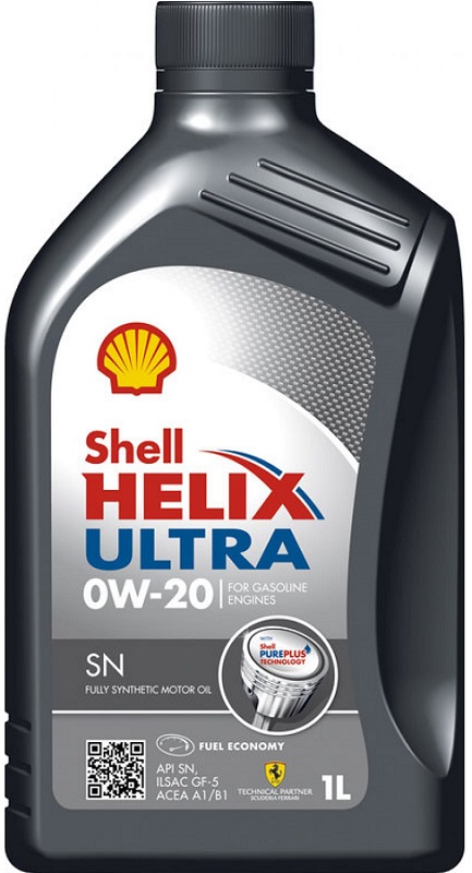 Масло моторное синтетическое Shell 550052651 Helix Ultra SN Plus 0W-20, 1л