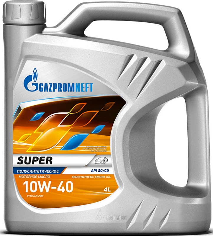 Масло моторное полусинтетическое Gazpromneft 2389901318 SUPER 10W-40, 4л