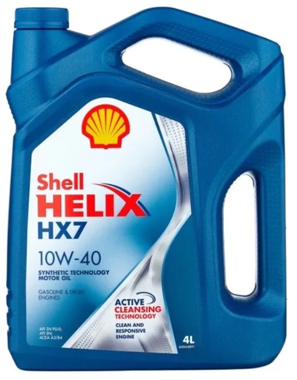 Масло моторное полусинтетическое Shell 550046360 Helix HX7 10W-40, 4л