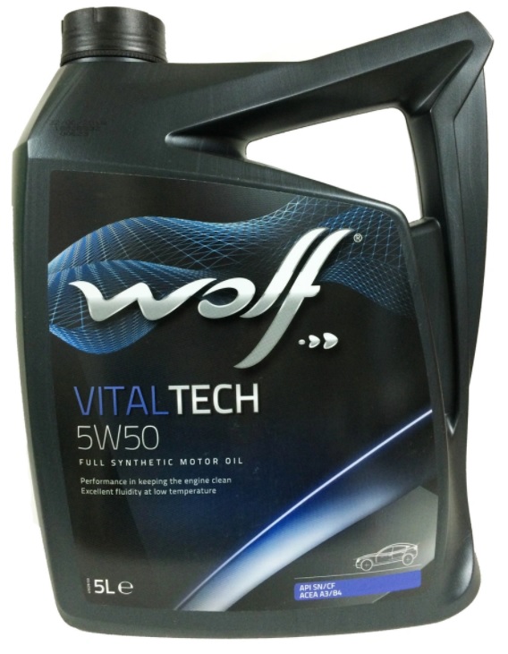 Масло моторное синтетическое Wolf 8314728 Vitaltech 5W-50, 5л