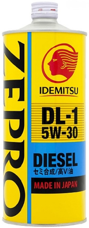 Масло моторное полусинтетическое Idemitsu 2156-001 Zepro Diesel DL-1 5W-30, 1л