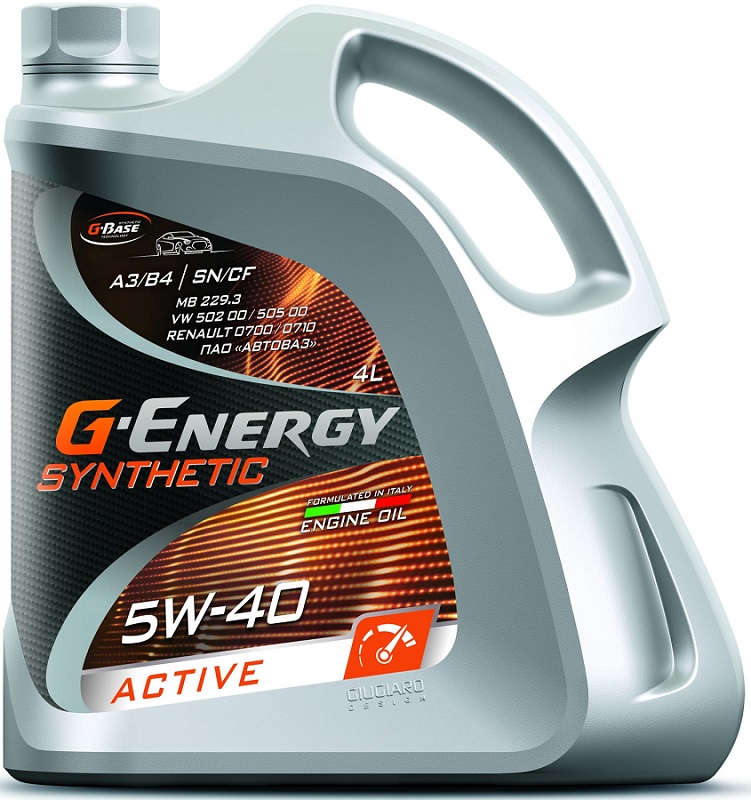 Масло моторное синтетическое G-Energy 253140153 F Synth 5W-40, 4л