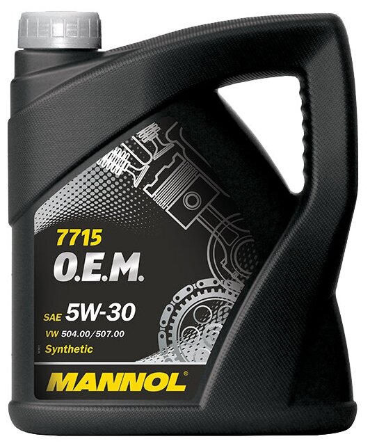 Масло моторное синтетическое Mannol 4035 7715 O.E.M. for VW Audi Skoda 5W-30, 5л