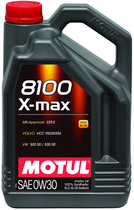 Масло моторное синтетическое Motul 106571 8100 X-max 0W-30, 5л