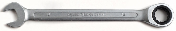 Трещоточный ключ СЕРВИС КЛЮЧ 75714, 14мм 