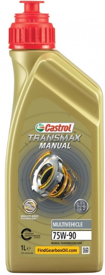 Масло трансмиссионное синтетическое Castrol 15D816 Transmax Manual Multivehicle 75W-90, 1л