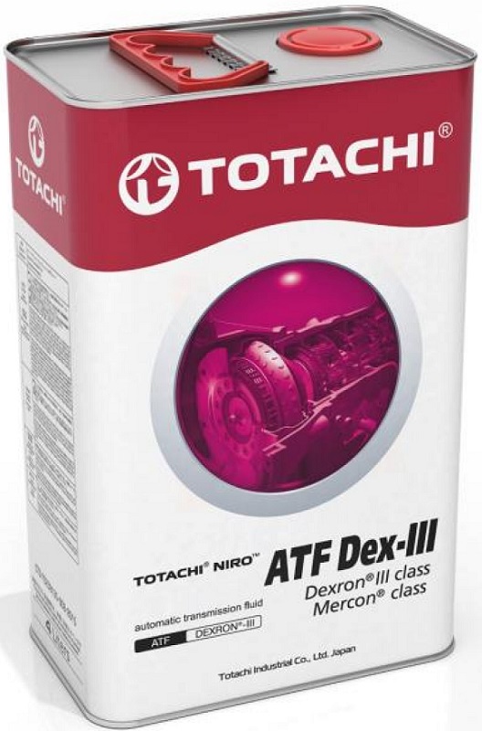 Масло трансмиссионное синтетическое Totachi 21204 Niro ATF Dex-III, 4л