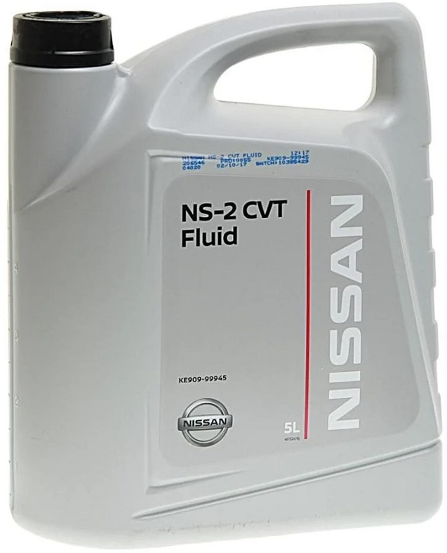 Масло трансмиссионное синтетическое Nissan KE909-99945-R CVT NS-2, 5л