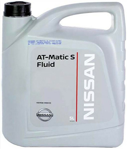 Масло трансмиссионное Nissan KE908-99933 AT-Matic S Fluid, 5л