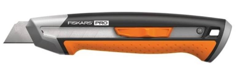 Нож строительный FISKARS 1027227 CarbonMax с выдвижным сменным лезвием (18 мм)