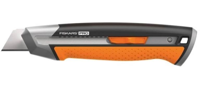 Нож строительный FISKARS 1027228 CarbonMax с выдвижным сменным лезвием (25 мм)