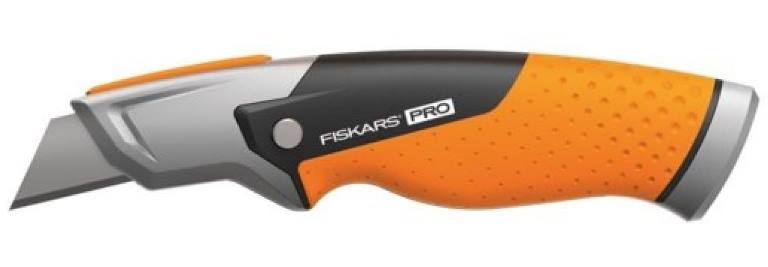 Нож строительный FISKARS 1027222 CarbonMax с фиксированным сменным лезвием