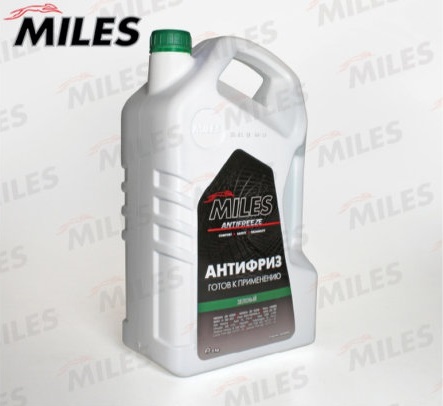 Жидкость охлаждающая Miles AFGR005 antifreeze, зелёная, 5л