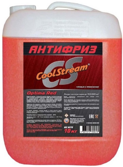 Жидкость охлаждающая Coolstream CS-010703-RD Optima, красная, 9л