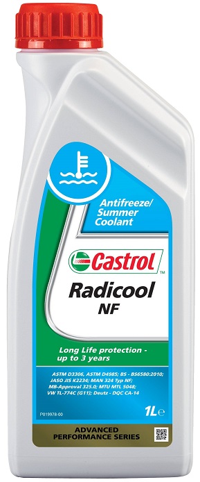 Жидкость охлаждающая Castrol 4008177072031 Radicool NF, сине-зелёный, 1л