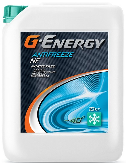 Жидкость охлаждающая G-Energy 2422210120 Antifreeze NF 40, сине-зеленый, 9л