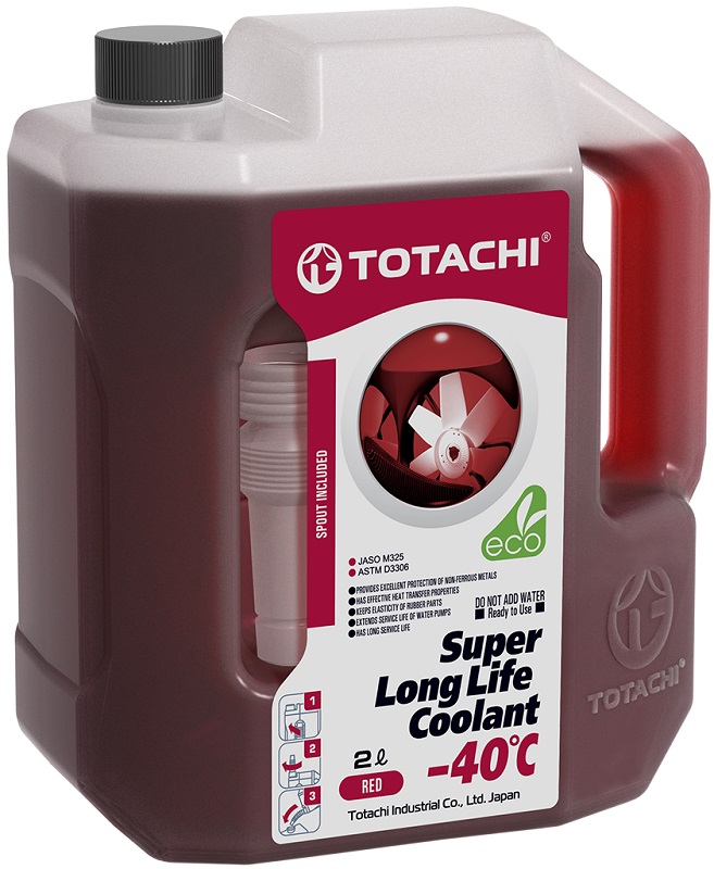 Антифриз Totachi 41802 SUPER LONG LIFE COOLANT Red -40, красный, 2л