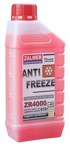Жидкость охлаждающая ZALMER ZR40R001 Antifreeze LLC ZR 4000 G12+, красная, 0.9л
