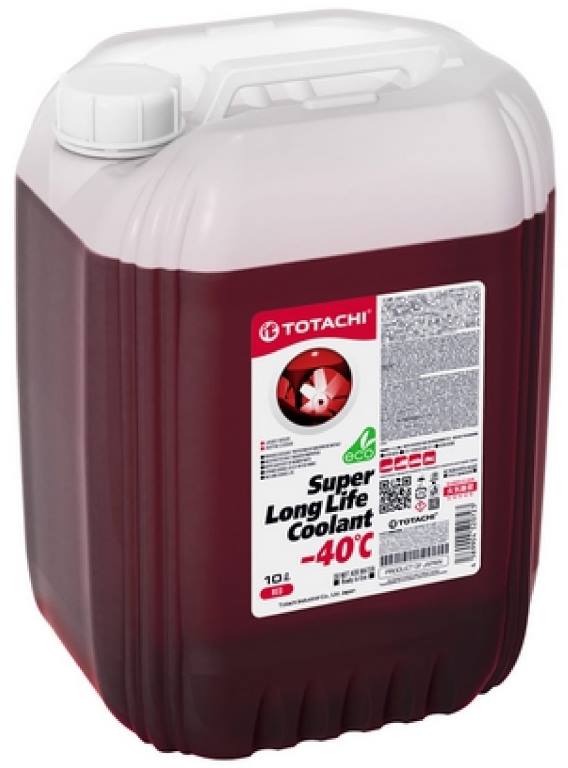 Жидкость охлаждающая Totachi 4589904520723 Super Long Life Coolant -40, красная, 10л
