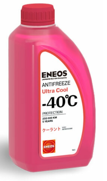 Жидкость охлаждающая Eneos Z0079 Ultra Cool -40°C Pink, розовая, 0.9л
