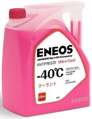 Жидкость охлаждающая Eneos Z0080 Ultra Cool -40°C, розовая, 4.5л