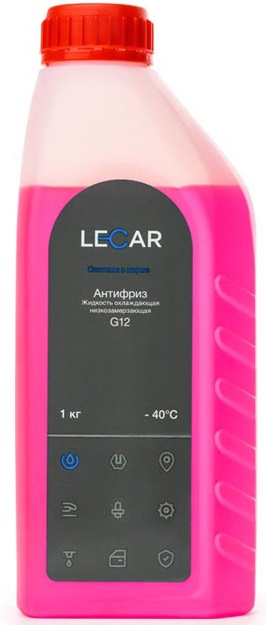 Жидкость охлаждающая Lecar LECAR000041210 G12, красная, 0.9л
