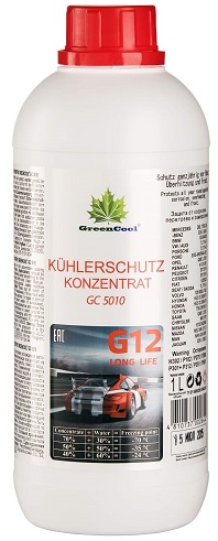 Жидкость охлаждающая Greencool 702644 GC 5010, красная, 1л