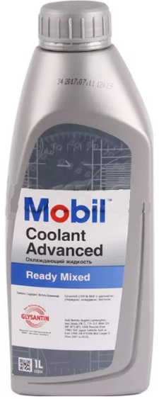 Жидкость охлаждающая Mobil 730910R Coolant Advanced, красная, 1л