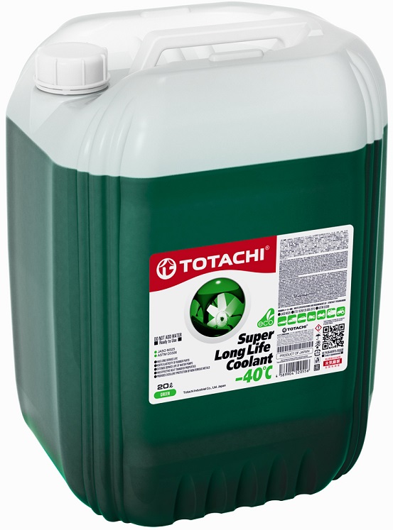 Жидкость охлаждающая Totachi 41620 Super Long Life Coolant -40, зелёная, 20л