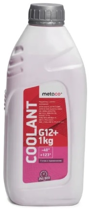 Жидкость охлаждающая Metaco 998-12010 Anti-freeze G12+, красная, 0.9л