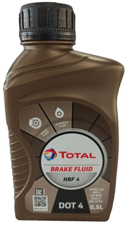 Жидкость тормозная Total 213824 Dot 4 Brake Fluid HBF 4, 0.5л