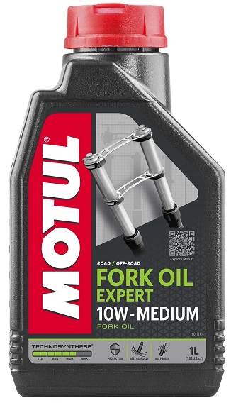 Масло для вилок и амортизаторов полусинтетическое Motul 105930 Fork Oil Expert medium 10W, 1л
