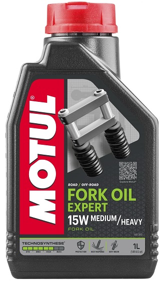 Масло для вилок и амортизаторов полусинтетическое Motul 105931 Fork Oil Expert medium/heavy 15W, 1л