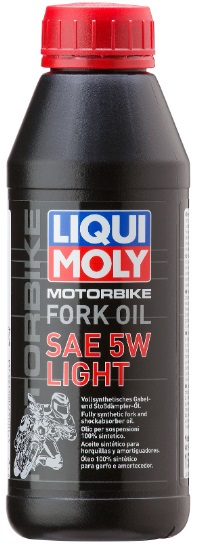 Масло для вилок и амортизаторов синтетическое Liqui Moly 1523 Motorbike Fork Oil Light 5W, 0.5л