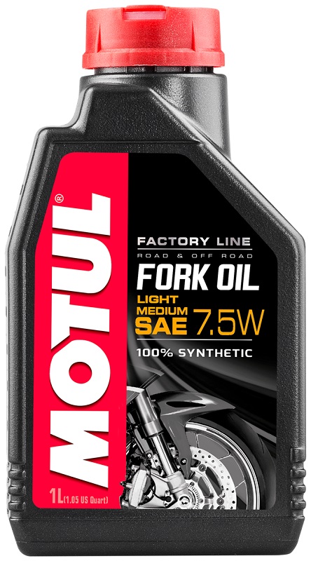 Масло для вилок и амортизаторов синтетическое Motul 101127 Fork Oil light/medium Factory Line 7.5W, 1л