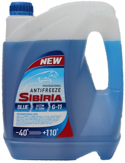 Жидкость охлаждающая Sibiria 741266 ANTIFREEZE, синяя, 4.5л