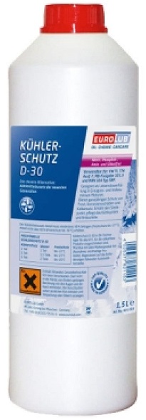 Жидкость охлаждающая Eurolub 821015 Kuhlerschutz D-30, красная, 1.5л