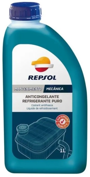 Жидкость охлаждающая Repsol 6303/R ANTICONGELANTE REFRI. MQ PURO, синяя, 1л