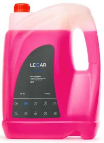 Жидкость охлаждающая Lecar LECAR000081210 G12, красная, 9л